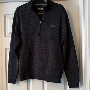 Callaway Men's Charcoal Quarter Zip Sweater